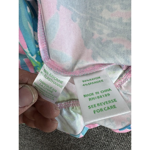 Lilly Pulitzer‎ Romper Womens Large Pink Jessalynne Wrap Romper Dress Mandevilla - Picture 9 of 10